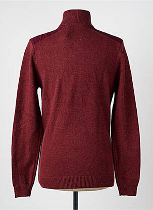 Pull maille tricot manches longues rouge LEE COOPER homme