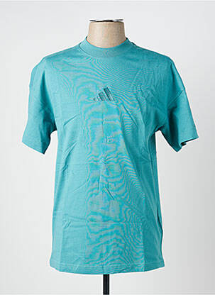 T-shirt broderie manches courtes vert ADIDAS homme