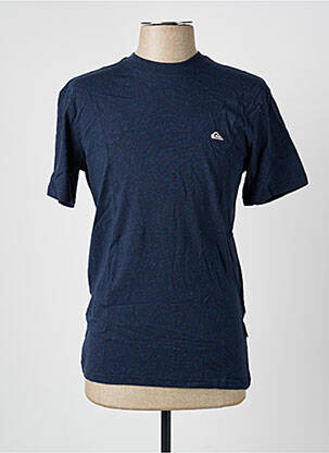 T-shirt broderie manches courtes bleu QUIKSILVER homme