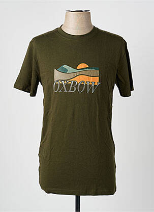 T-shirt coupe cintrée manches courtes vert OXBOW homme