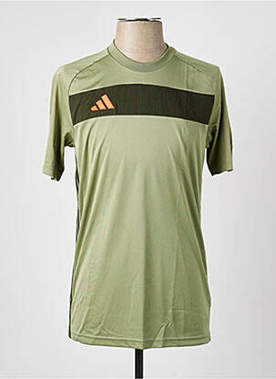 T-shirt coupe cintrée manches courtes vert ADIDAS homme