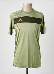 T-shirt coupe cintrée manches courtes vert ADIDAS homme