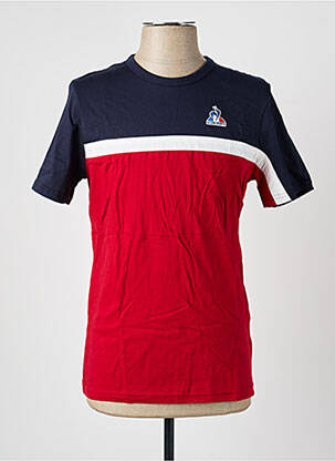 T-shirt broderie manches courtes bleu LE COQ SPORTIF homme