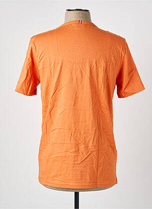 T-shirt broderie manches courtes orange LE COQ SPORTIF homme