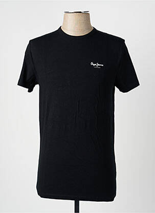 T-shirt coupe cintrée manches courtes noir PEPE JEANS homme