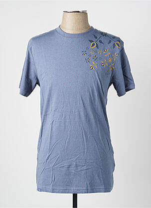 T-shirt coupe cintrée manches courtes bleu OXBOW homme