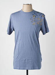 T-shirt coupe cintrée manches courtes bleu OXBOW homme