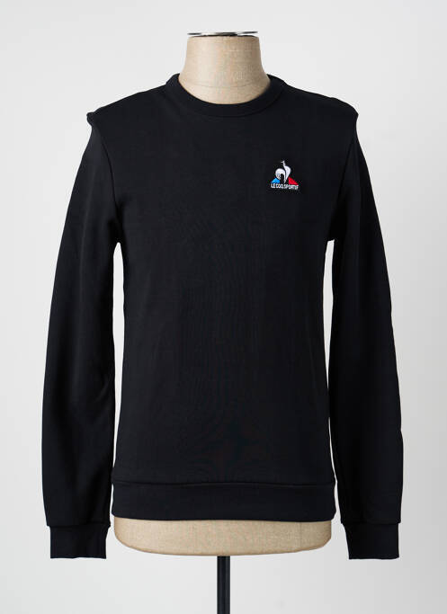 Sweat-shirt broderie manches longues noir LE COQ SPORTIF homme