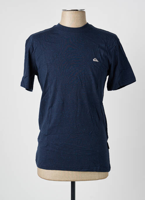 T-shirt broderie manches courtes bleu QUIKSILVER homme