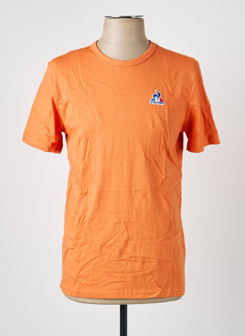 T-shirt broderie manches courtes orange LE COQ SPORTIF homme