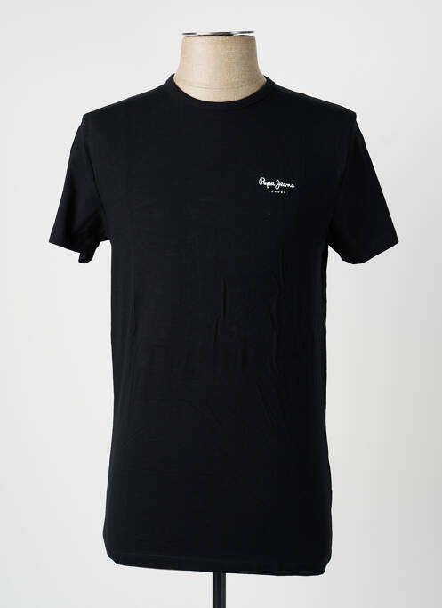 T-shirt coupe cintrée manches courtes noir PEPE JEANS homme