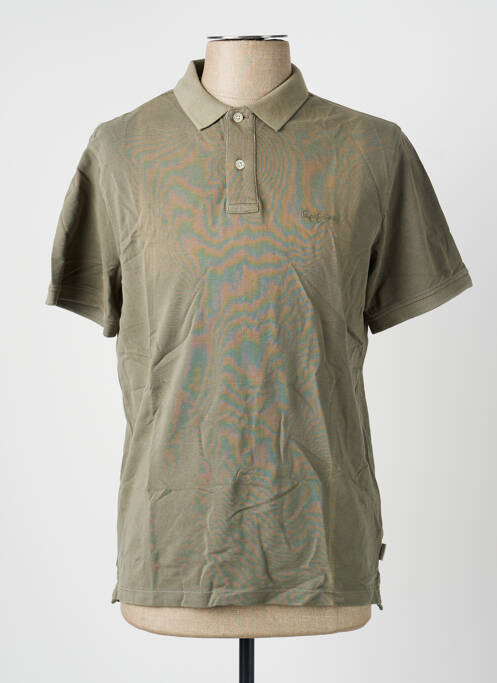 Polo coupe cintrée manches courtes vert PEPE JEANS homme