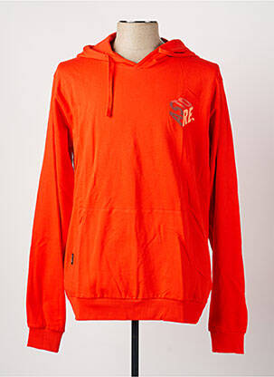 Sweat-shirt à capuche sérigraphie floquée manches longues rouge ASTORE homme