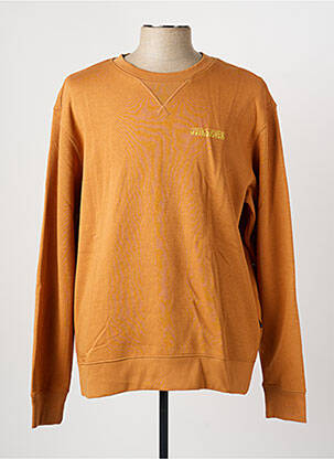 Sweat-shirt sérigraphie floquée manches longues marron QUIKSILVER homme