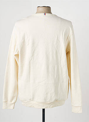 Sweat-shirt broderie manches longues beige LE COQ SPORTIF homme