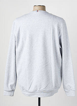 Sweat-shirt broderie manches longues gris LE COQ SPORTIF homme