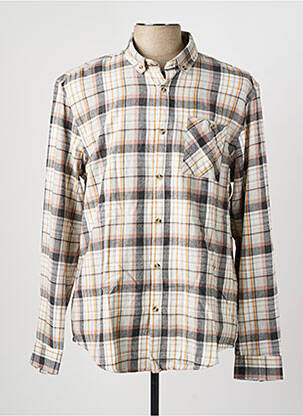 Chemise manches longues coupe droite marron LEE COOPER homme