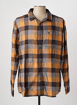 Chemise manches longues coupe droite orange QUIKSILVER homme