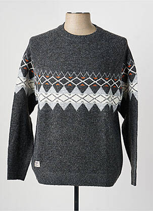 Pull stretch manches longues gris PEPE JEANS homme