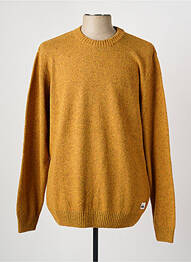 Pull col rond manches longues jaune QUIKSILVER homme