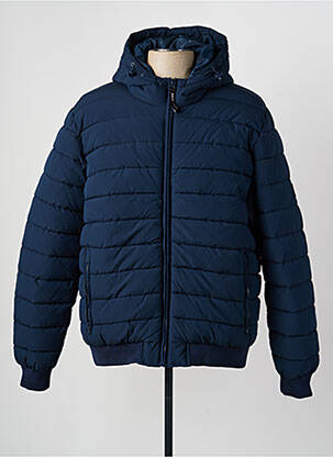 Doudoune manches longues a capuche bleu PEPE JEANS homme