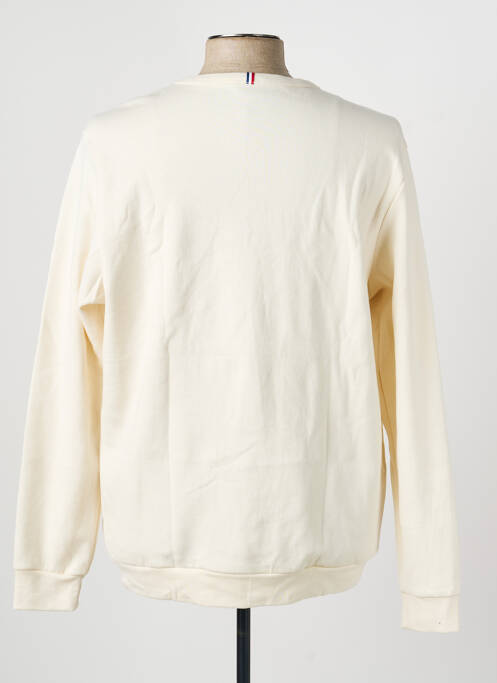 Sweat-shirt broderie manches longues beige LE COQ SPORTIF homme