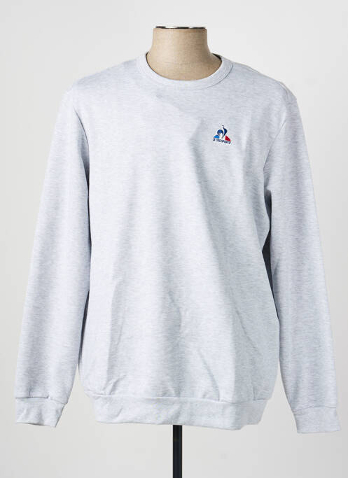 Sweat-shirt broderie manches longues gris LE COQ SPORTIF homme
