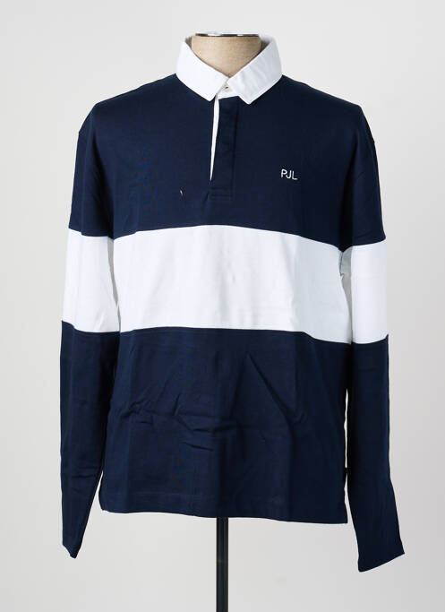 Polo imprimé rayures manches longues bleu PEPE JEANS homme