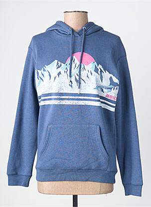 Pull col roulé coupe cintrée manches longues bleu ROXY femme