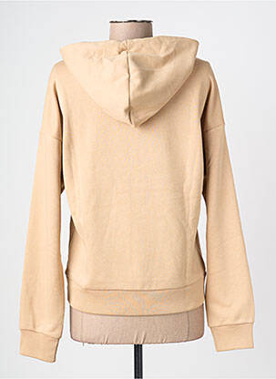 Sweat-shirt à capuche broderie manches longues beige ADIDAS femme