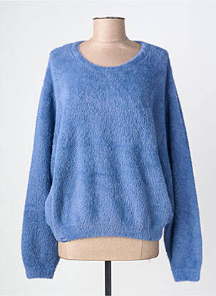 Pull stretch manches longues bleu OXBOW femme