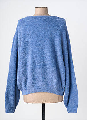 Pull stretch manches longues bleu OXBOW femme