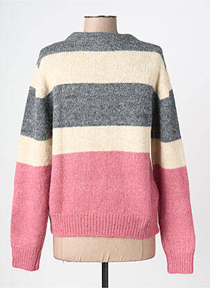 Pull tissage chiné manches longues rose PEPE JEANS femme