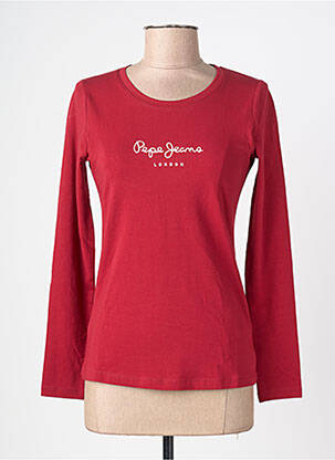T-shirt manches longues manches longues rouge PEPE JEANS femme
