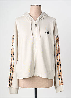 Veste casual col rond gris ADIDAS femme