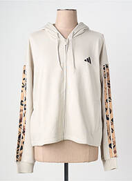 Veste casual col rond gris ADIDAS femme