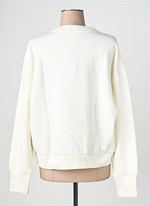Pull col roulé stretch manches longues blanc ADIDAS femme