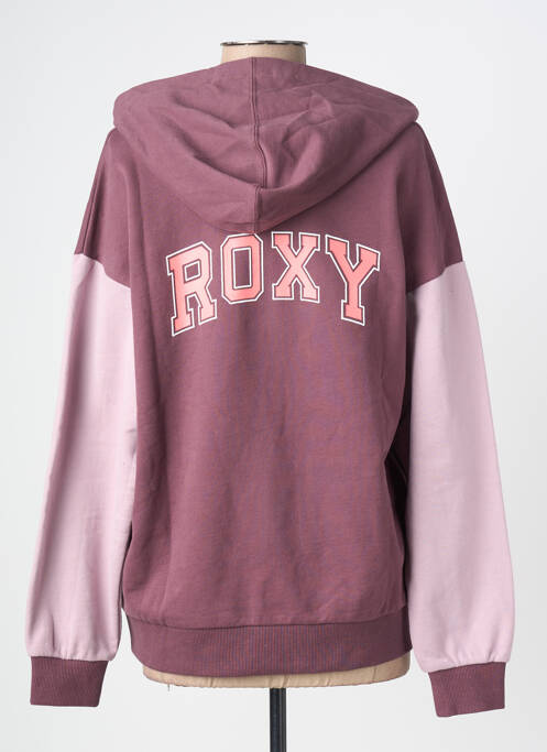 Pull col roulé coupe cintrée manches longues violet ROXY femme
