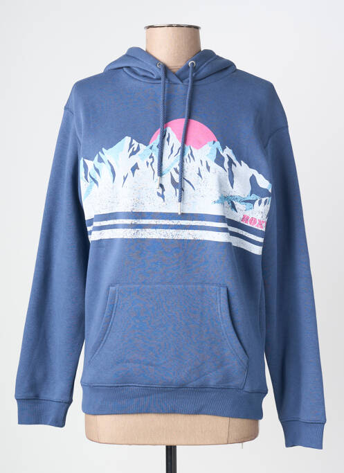 Pull col roulé coupe cintrée manches longues bleu ROXY femme