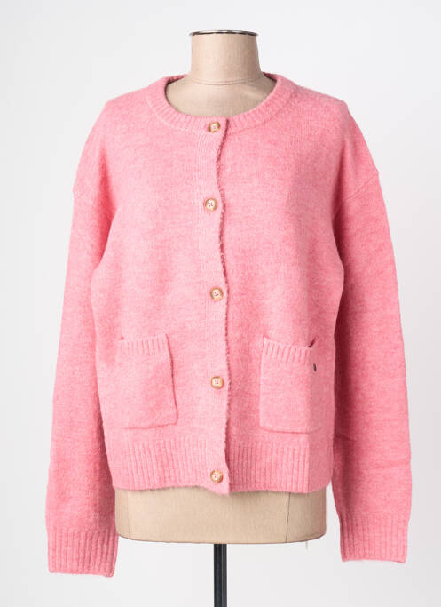 Gilet manches longues stretch rose PEPE JEANS femme