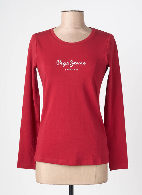 T-shirt manches longues manches longues rouge PEPE JEANS femme
