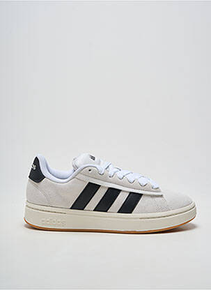 Baskets bout rond talon plat jusqu'à 3cm blanc ADIDAS femme