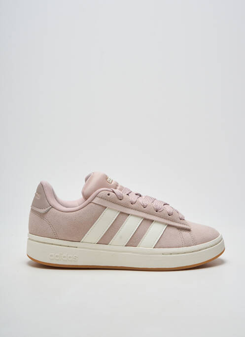 Baskets bout rond talon plat jusqu'à 3cm rose ADIDAS femme
