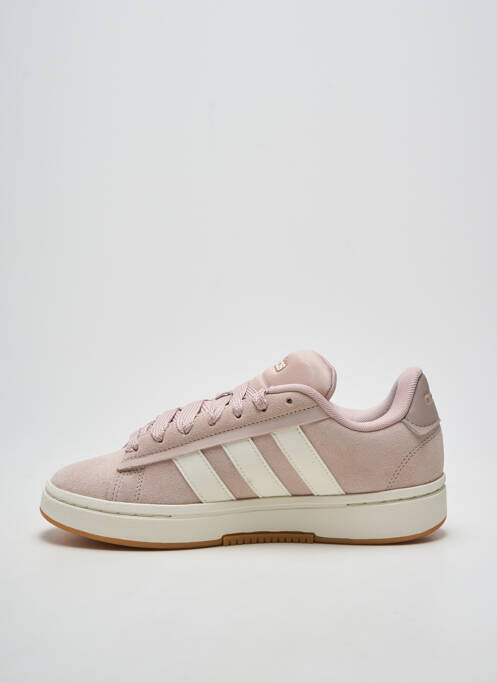 Baskets bout rond talon plat jusqu'à 3cm rose ADIDAS femme