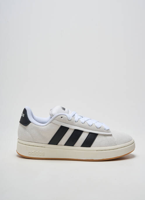 Baskets bout rond talon plat jusqu'à 3cm blanc ADIDAS femme