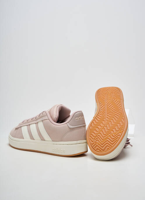 Baskets bout rond talon plat jusqu'à 3cm rose ADIDAS femme