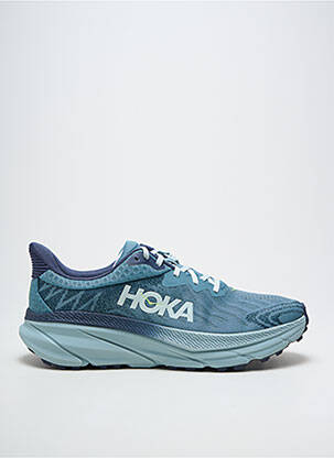 Baskets semelle amovible bout rond bleu HOKA homme