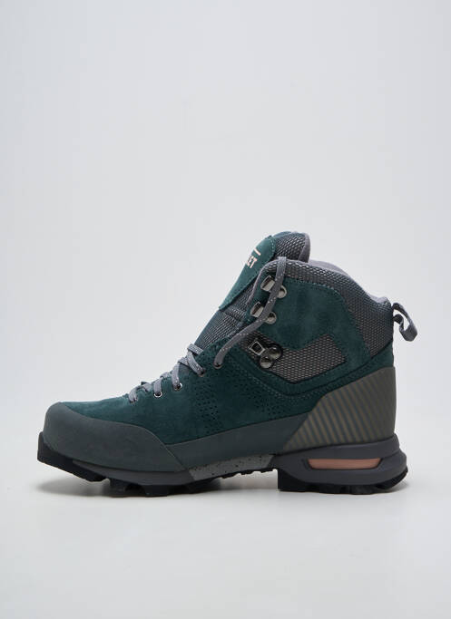 Baskets bout rond talon plat jusqu'à 3cm vert MILLET femme