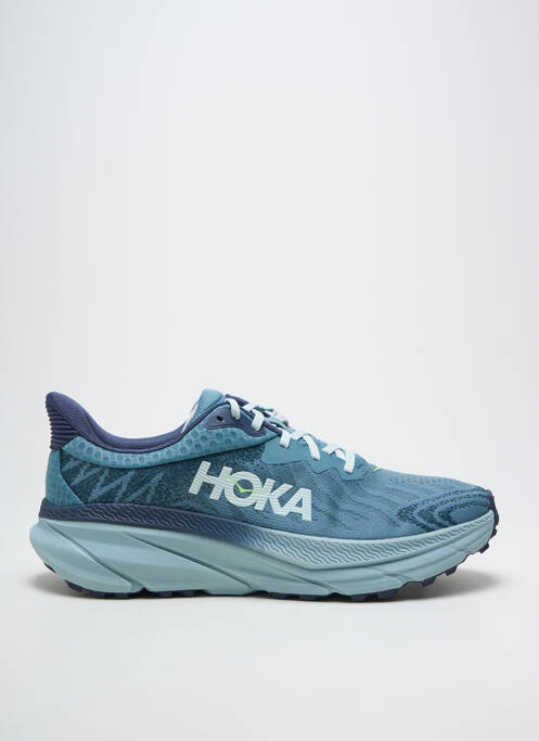 Baskets semelle amovible bout rond bleu HOKA homme