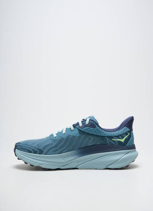 Baskets semelle amovible bout rond bleu HOKA homme